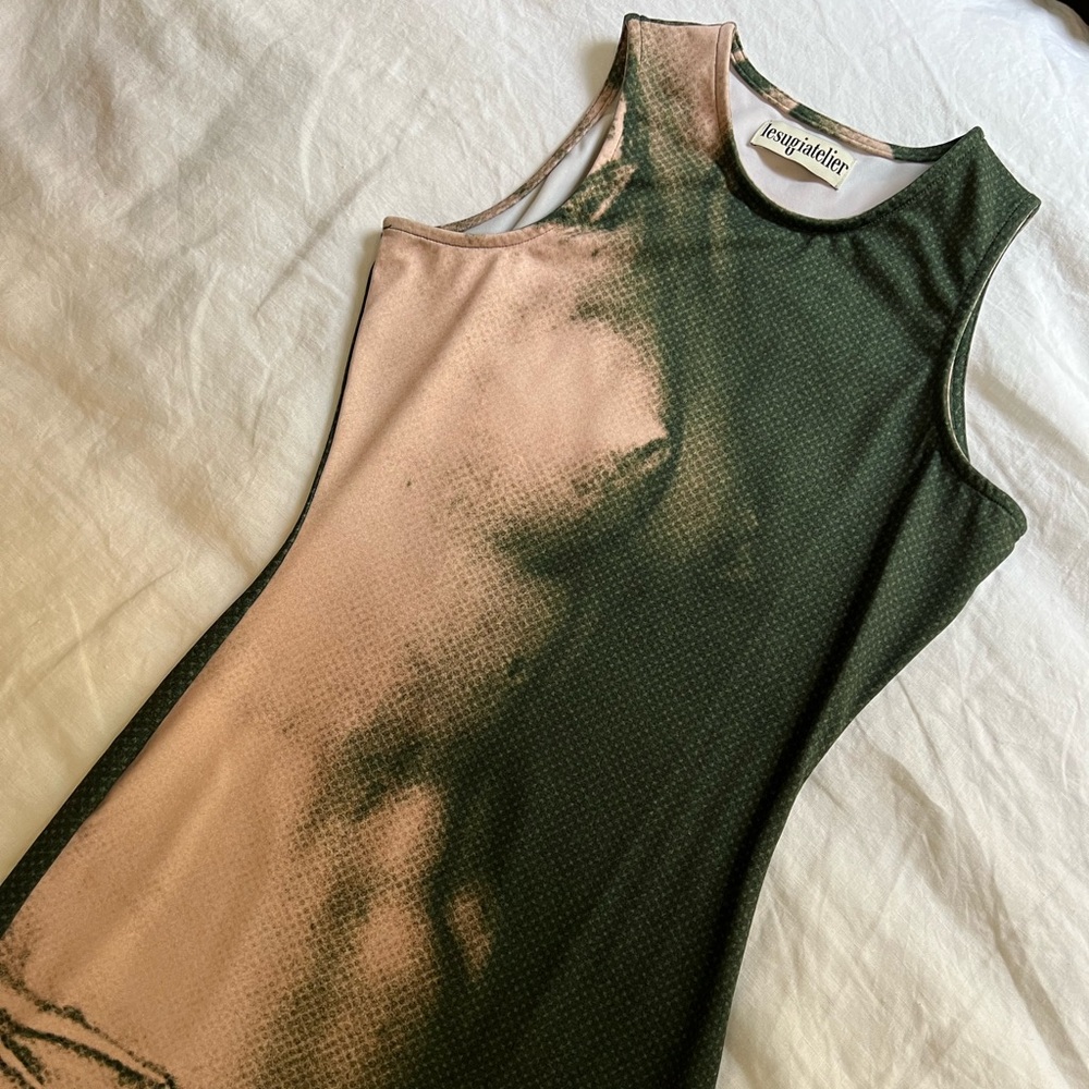 lesugiatelier graphic maxi dress